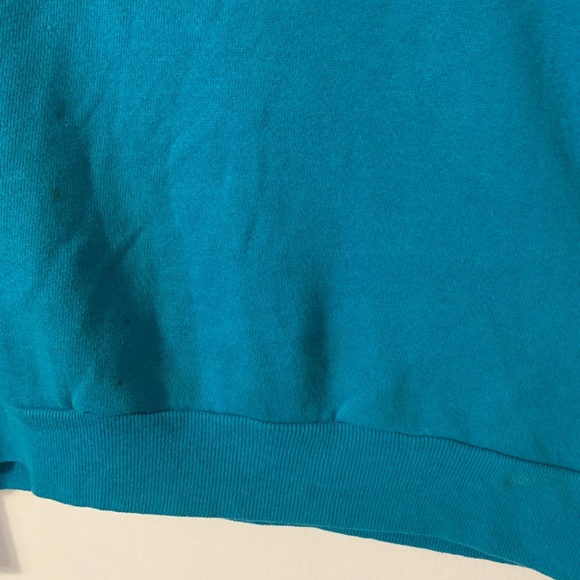 Vintage Tultex Color Block Rugby Style Sweatshirt - Picture 3 of 8